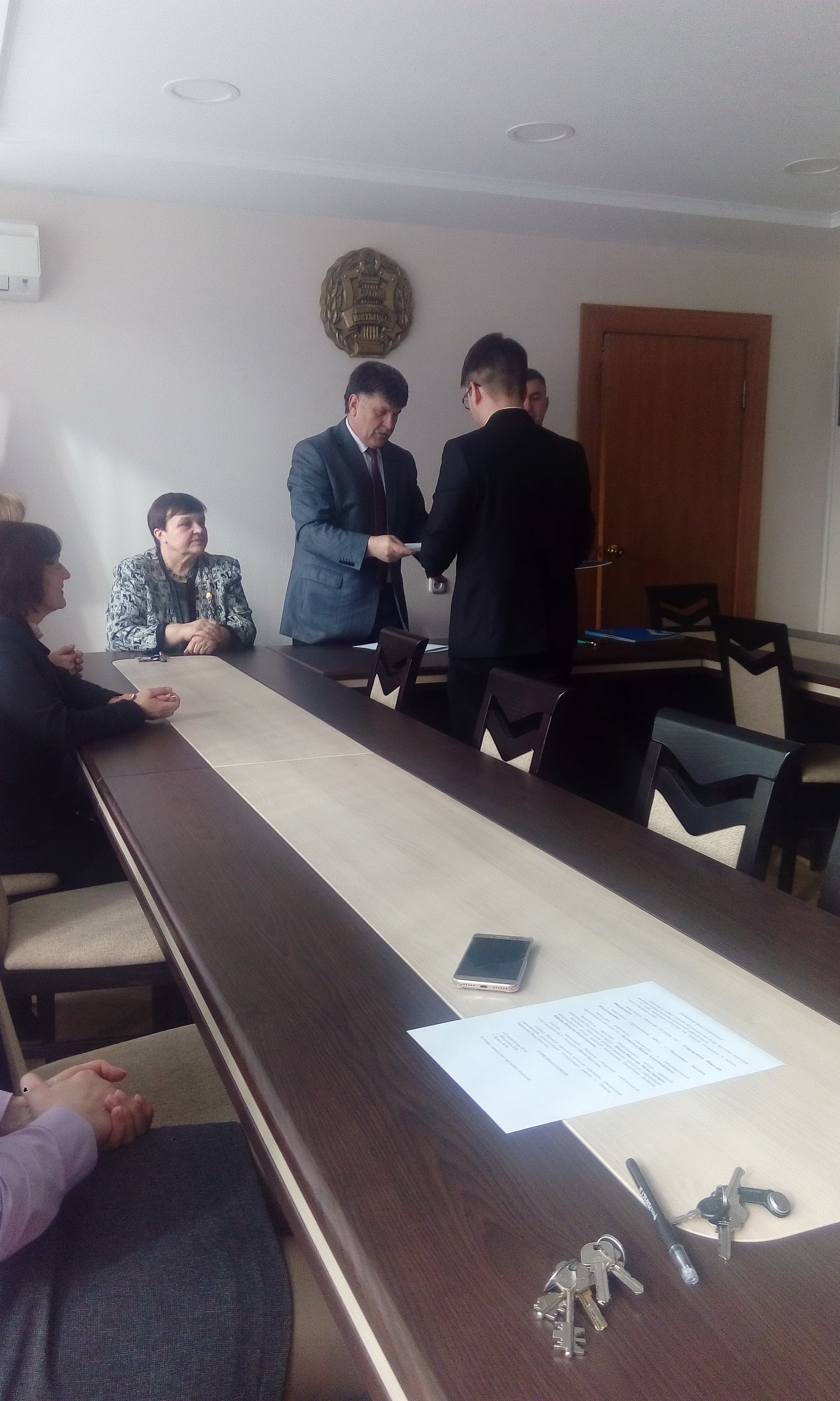 Торжественное вручение лицензий на право осуществления адвокатской деятельности состоялось сегодня в Министерстве юстиции Республики Беларусь